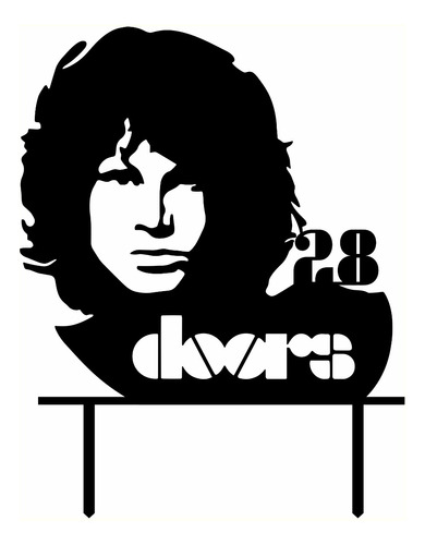 Topper Torta Adorno The Doors Jim Morrison Personalizado