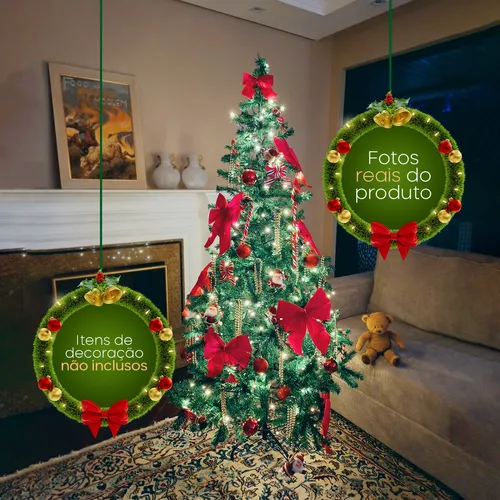 Decoração de Natal com Elegância: Árvore Pinheiro 1,80m