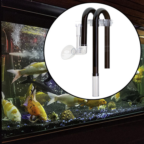 Aquarium Lily Tip Tank Tip De Entrada De Agua Negro De 12 Mm