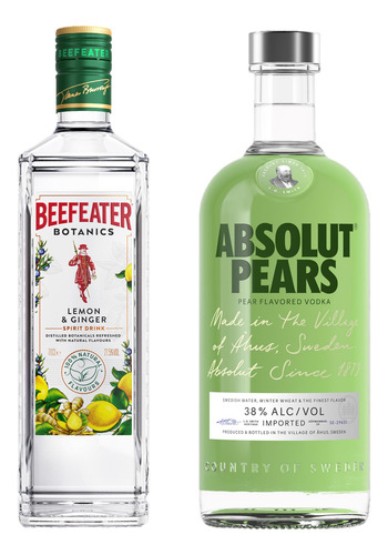 Kit Beefeater Botanics Londres 700ml + Absolut Pears Vodka