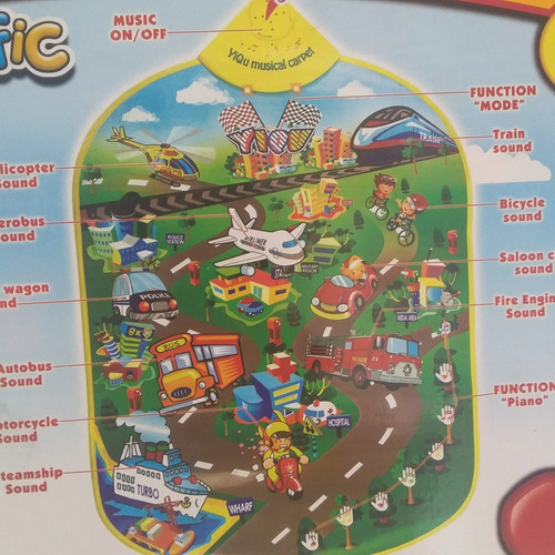 Imagen 2 de 4 de Alfombra Musical Para Bebes