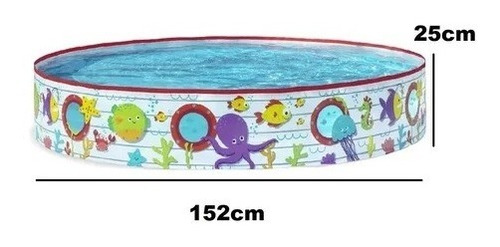 Imagen 3 de 8 de Pileta Infantil Rigida Autoarmable 435 L Bestway 55029