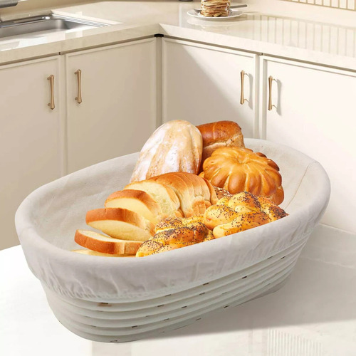 Cesta De Pan, Cesta Ovalada A Prueba De Pan, Para El Hogar
