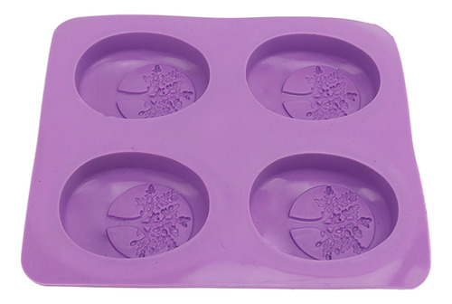 Molde Para Velas, Jabón, Material De Silicona, Color Morado,