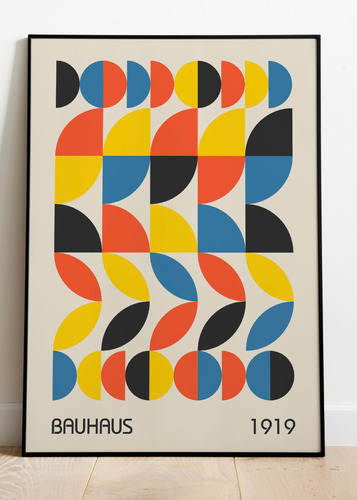 Lámina Decorativa Bauhaus Arte Diseño Abstracto 02 P Cuadro