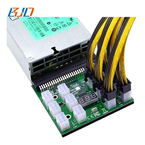 Breakout Board Fuente Mineria 12 Puerto 6 Pin Btc Eth Cripto