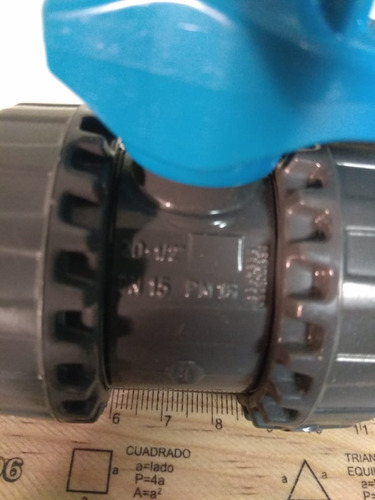 Válvula Pvc De 1/2 Pulgada 0.5 In Cédula 80 Cementar
