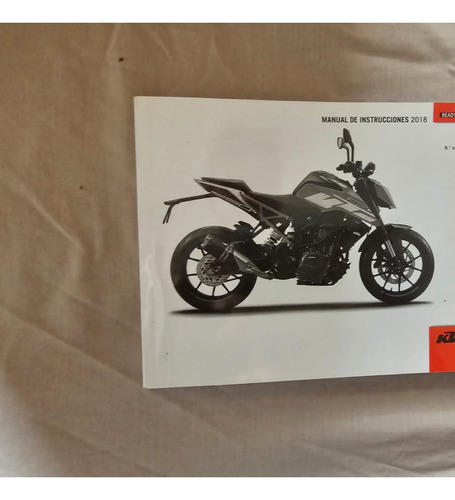 Manual De Instrucciones Ktm Duke 250 Fisico Papel Usuario