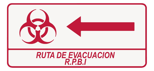 Letreros Señalizacion Ruta De Evacuación Rpbi 20x40cm