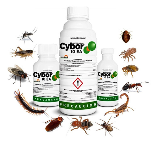 Insecticida Cybor 10 Ea 100ml Cipermetrina Plagas Urbanas