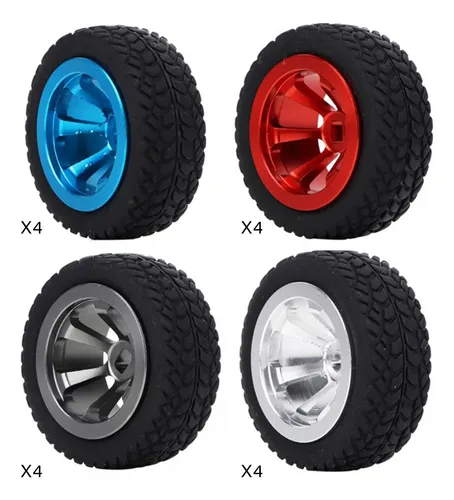 Fenteer 4 roues et pneus RC 85 mm x 47 mm - Pièces rechange pour voiture RC rapide 16102Pro 1/16