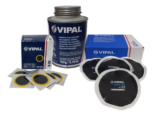 Combo Parches Y Solucion Premium Vipal P/ Camaras Cubiertas