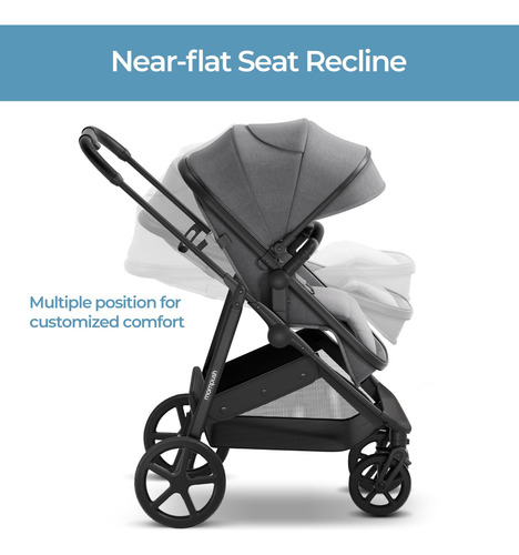 Cochecito De Bebé 2 En 1 Convertible Modo Moisés Plegable