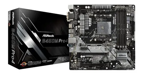 Motherboard Asrock B450m Pro4 S Am4 Meses sin intereses