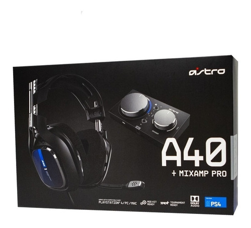 P Audífono Astro A40 + Mixamp Pro Sonido 7.1 Gen 4 2019