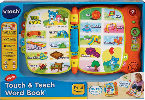 Vtech Touch And Teach - Libro De Palabras, Color Naranja