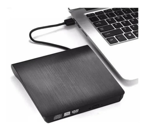 Gravador Externo Dvd Usb 3.0 Preto Com Nf