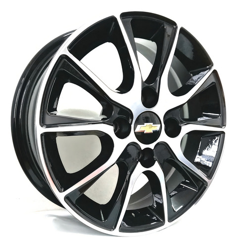 Rodas Esportivas Aro 14 Onix Celta Prisma Agile (jg) +bicos Cor Preto Com Diamantado