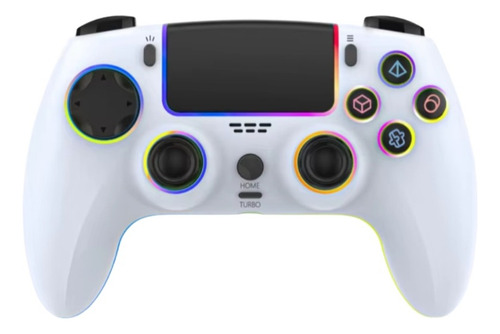 Joystick Bluetooth Para Ps4 Seisa Inalambrico Rgb Turbo Pc