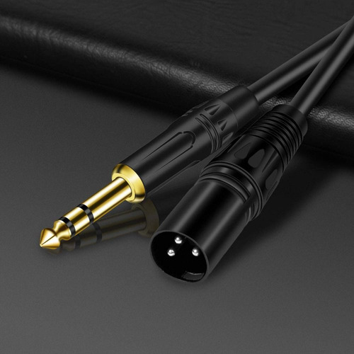 Cable De Audio Balanceado De 6,35 Mm A Xlr, Estéreo Macho A