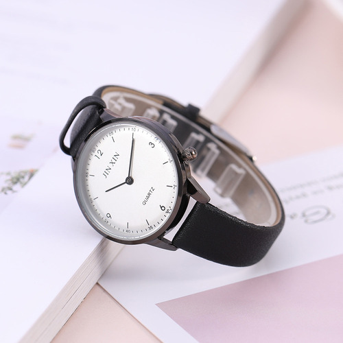 Reloj Casual Con Caja De Aleación Para Mujer, Simple Con Dos