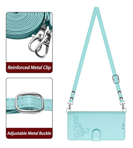 Funda For Teléfono Samsung Con Estampado En Relieve De Gato
