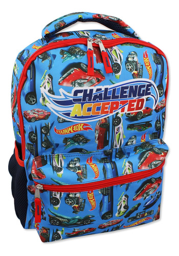 Hot Wheels Race Car Boys Mochila Escolar De 16 Pulgadas (tal