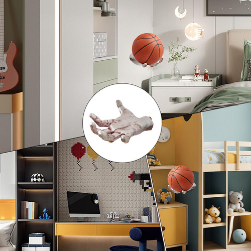 Soporte De Bola De Escultura De Mano Para Montaje En Pared S