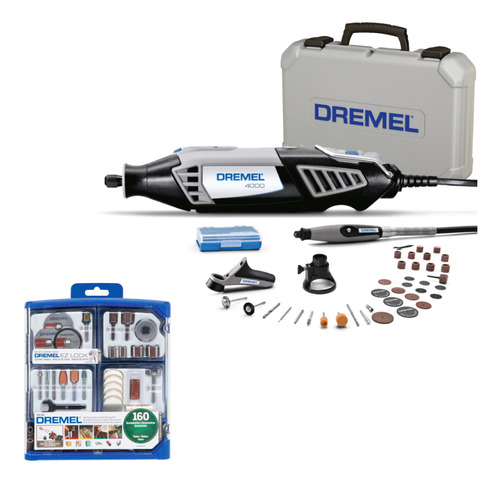 Combo Dremel 4000 + Kit 160 Accesorios