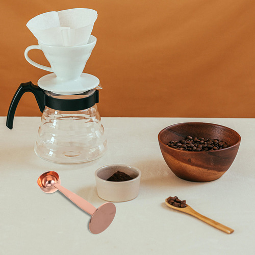 Coffee Scoops Tamper: 1 Cucharada De Acero Inoxidable -