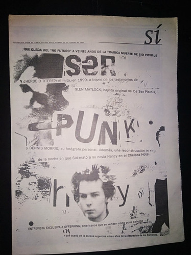 Suplemento Si Febrero 1999 Ser Punk