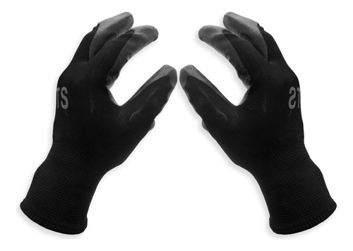 12 Pares Guantes Flex Trabajo Seguridad Palma Antideslizante