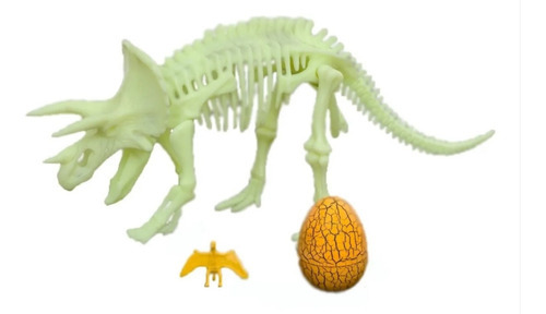 Fóssil Esqueleto De Dinossauro T-rex Para Montar Cor Tricerátops