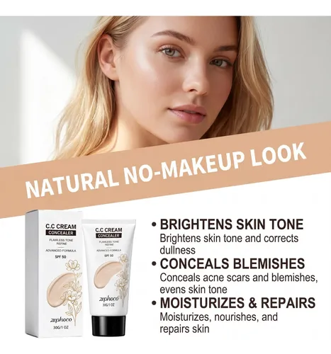 Cc Cream Corretor Hidratante Fps50 Tom Natural | Parcelamento sem