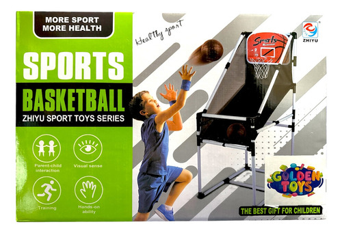 Juego De Aro De Baloncesto Para Niños Con Balón E Inflador
