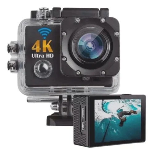 comprar Camera Prova D'agua 4k Ação Sports Filmadora Wifi Full Hd