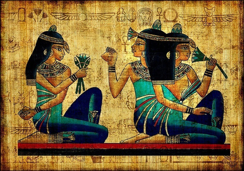 Foto De Parede 50x70cm Arte Egípcia - Papiro - Egito