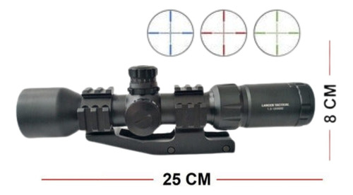Mira Lt Mil Dot 1.5-5x40mm Tri-riel 20mm Telescopica Xchws P