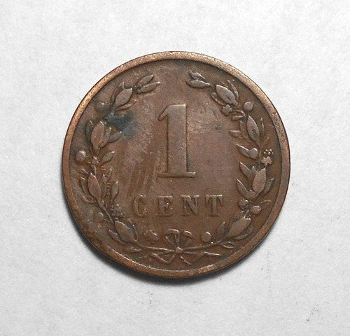 Holanda Moneda 1 Cent. 1900 - Guillermo Ill - Km# 107.2