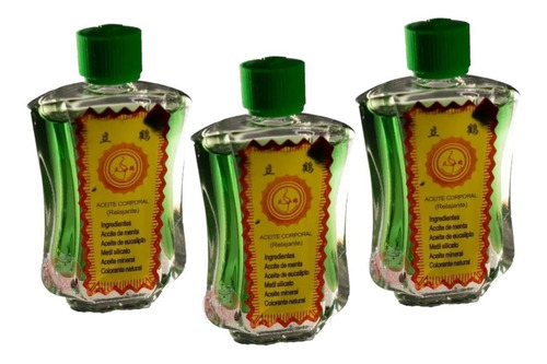 3 Aceite Corporal Verde Relajante Muscular, Vía Respiratoria