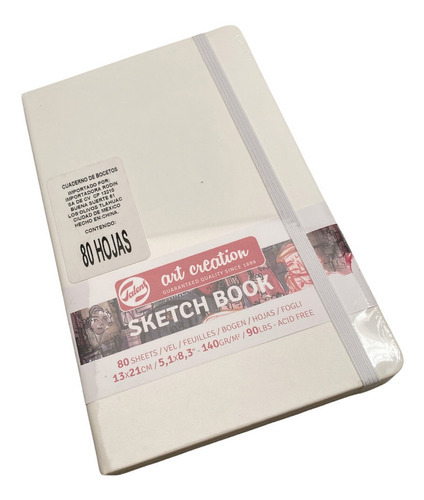 Sketch Book Dibujo Pasta De Color 80h 140gr 13x21cm Color Blanco