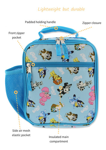 Bluey Kids Soft Insulated School Lunch Box (one Size, Yhwvf
