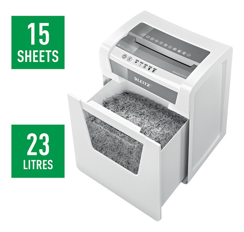 Trituradora Leitz Iq Office Corte Confeti P4 17 Hojas 23l