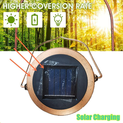 Farol Solar Colgante Con Libélula Impermeable Para Exteriore