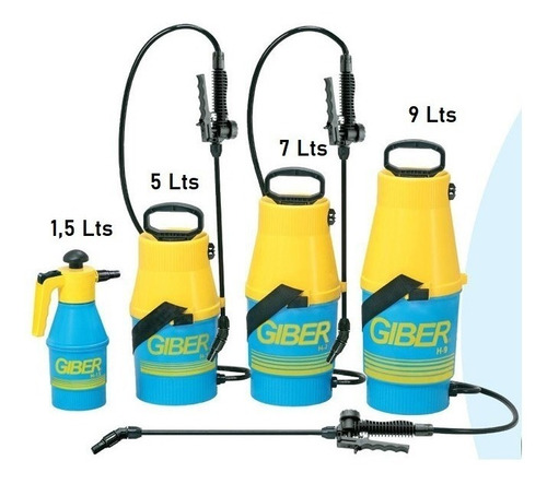 Fumigador Pulverizador Giber Manual De 9 Litros Ideal Jardin