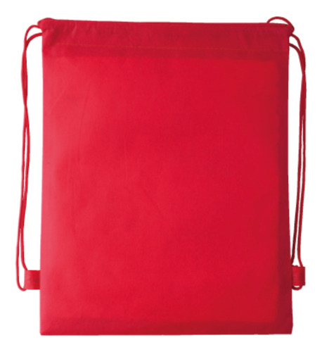 100 Pack Morral Ecológico Non Woven Mochila Rojo 33x40