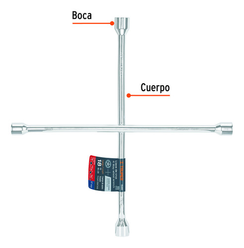 Llave Cruz Universal 18´ Desmontar Llantas Mecanico 15480
