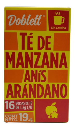 Té De Manzana, Anís Y Arándano 16 Sobres Doblett