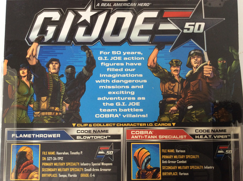 Gijoe 50 Anniversario Heated Battle: Blowtorch Vs Heat Viper (Usado)