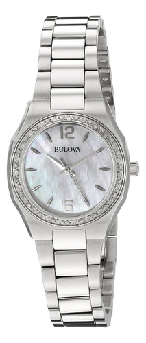 Bulova Womens 96r199 Diamond Gallery Reloj Analógico De Cuar